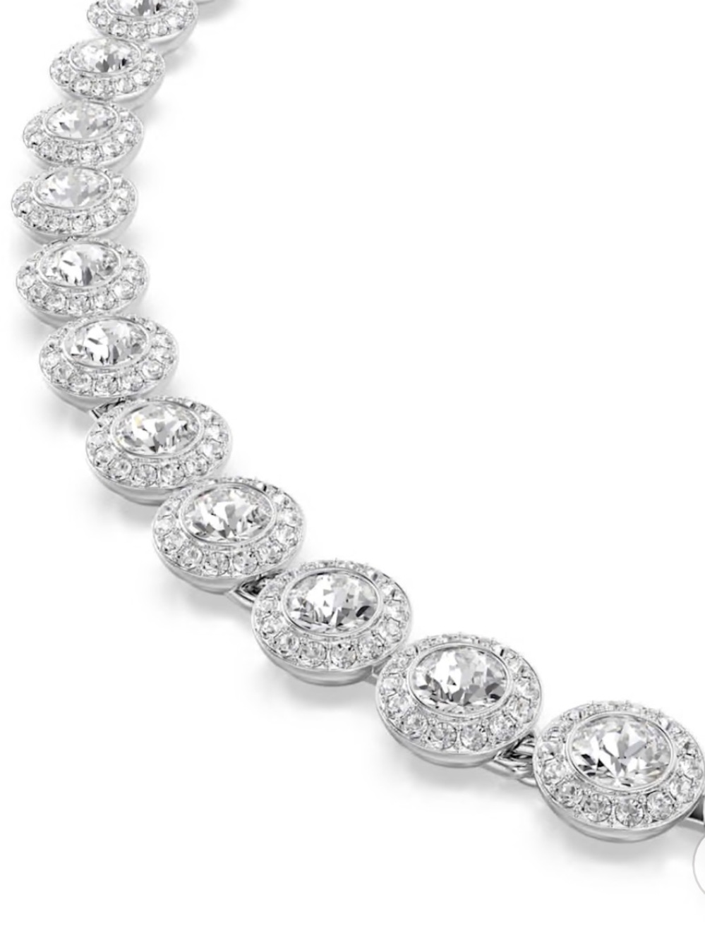 Swarovski Angelic Collection Silver Necklace with Red and Clear Crystals - Picture 11 of 11